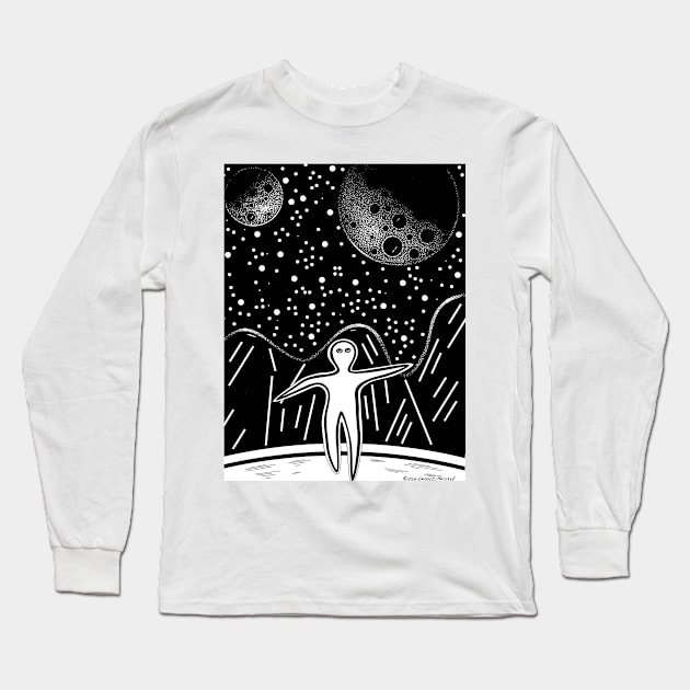 Two Moons Long Sleeve T-Shirt by dennye